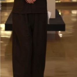 凤轩阁 718 新款 新中式老料柞蚕丝裤子990268