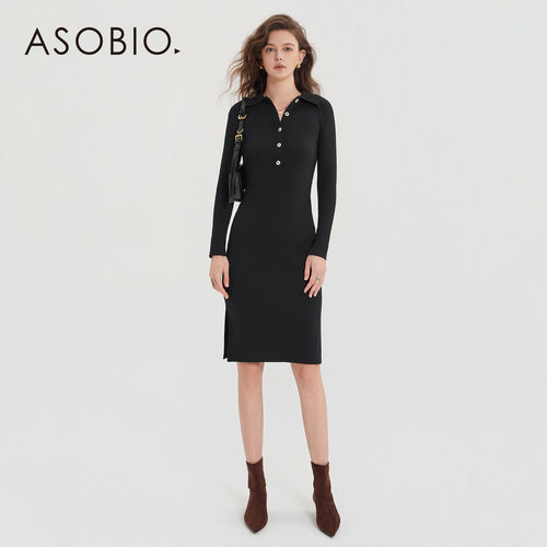 Asobio2025秋季新品针织连衣裙