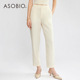 女夏季 新款 百搭西装 ‘亚麻系列’Asobio垂感直筒休闲裤 长裤 女117