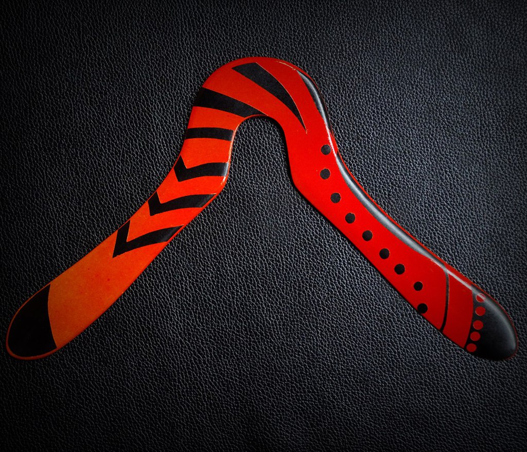 手工木质回旋镖飞去来器回力镖