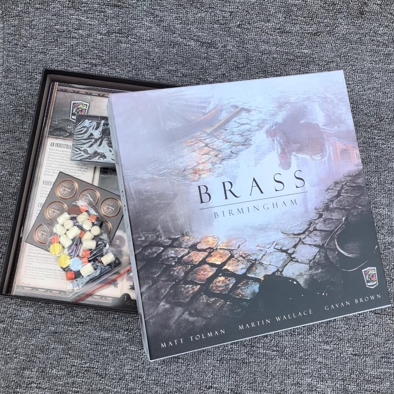 英文版brass工业革命伯明翰策略推理大型棋盘游戏聚会桌游卡牌