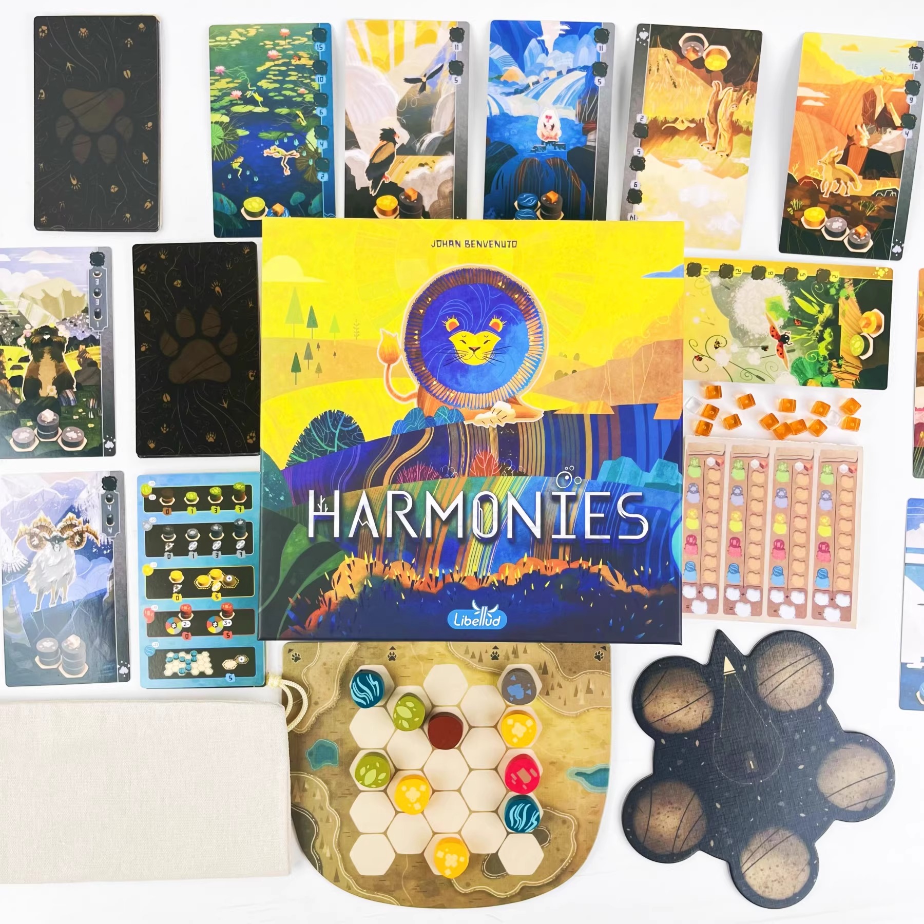 和睦相处桌游卡牌harmonies自然和谐聚会对抗卡竞争轻策幽境英文