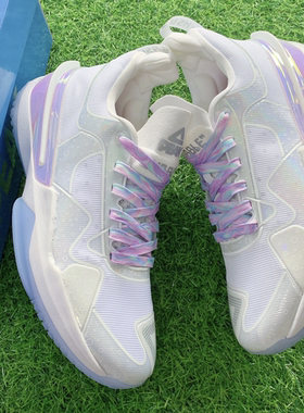 适配匹克态极闪现3代白色气泡紫色梦境镭射扎染实战篮球鞋鞋带