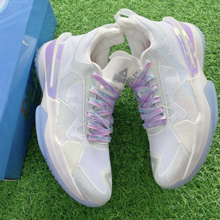 适配匹克态极闪现3代白色气泡紫色梦境镭射扎染实战篮球鞋鞋带