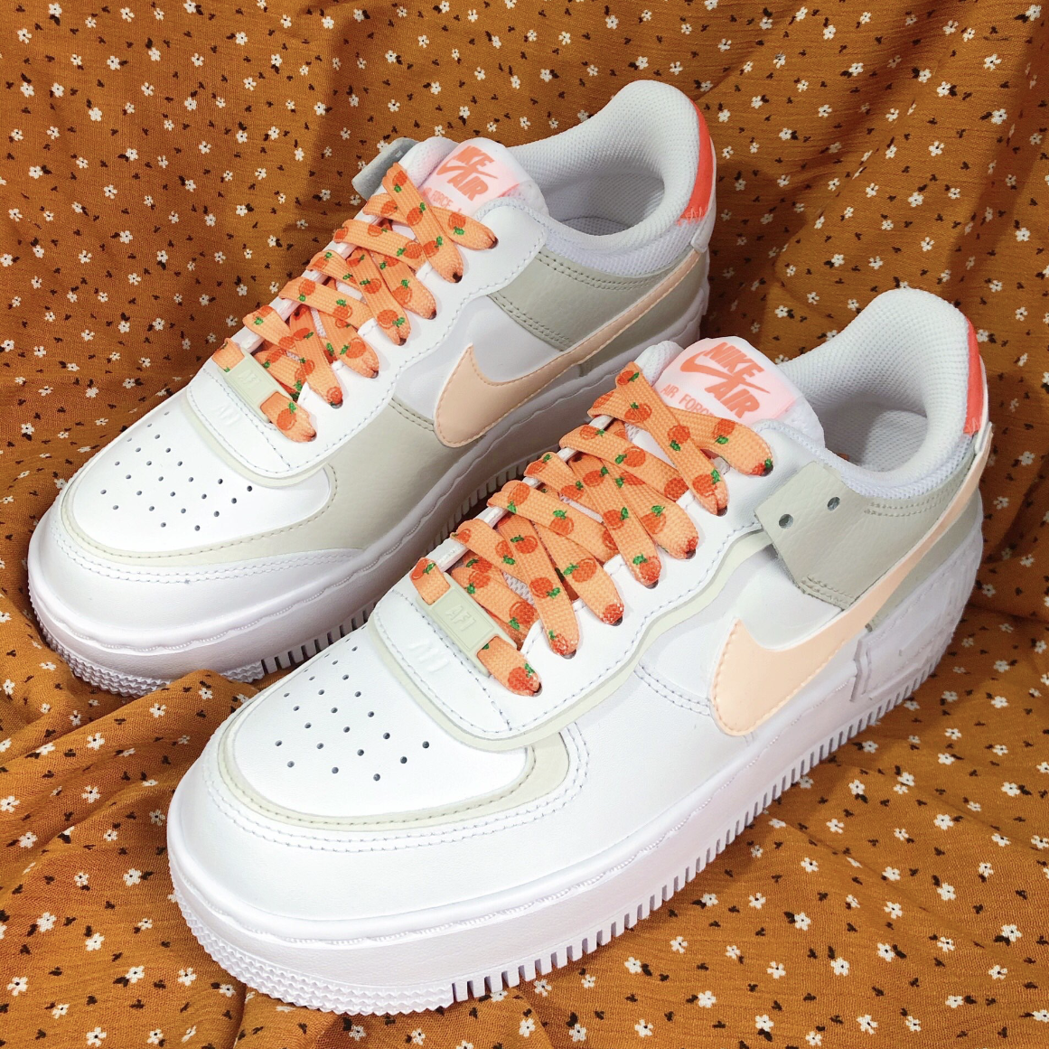 nikeaf1橙色空军一号鞋带