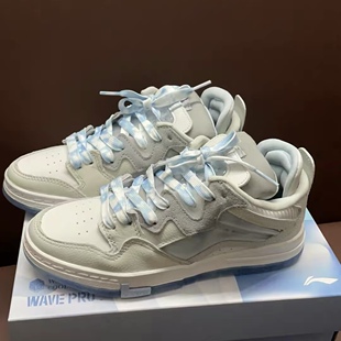 天蓝牛仔蓝扎染腰果花AF1鞋 带 灰白色 适配惟吾pro