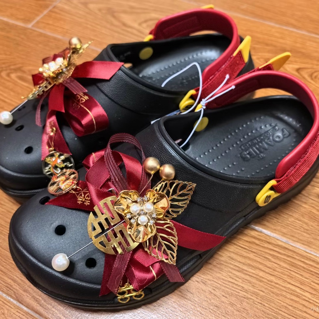 适配洞洞鞋鞋结婚婚礼双喜囍面装饰配件鞋带子鞋面装饰配件鞋带子,服饰配件/皮带/帽子/围巾,鞋扣,淘宝优惠券,粉丝福利购,淘宝优惠卷