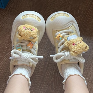 适配ouder可爱卡通星星熊仔鞋扣马卡龙甜美板鞋球鞋鞋带扣配饰