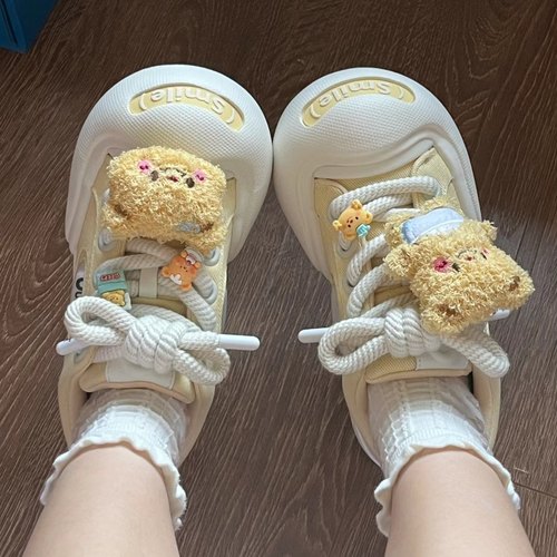 适配ouder可爱卡通星星熊仔鞋扣马卡龙甜美板鞋球鞋鞋带扣配饰