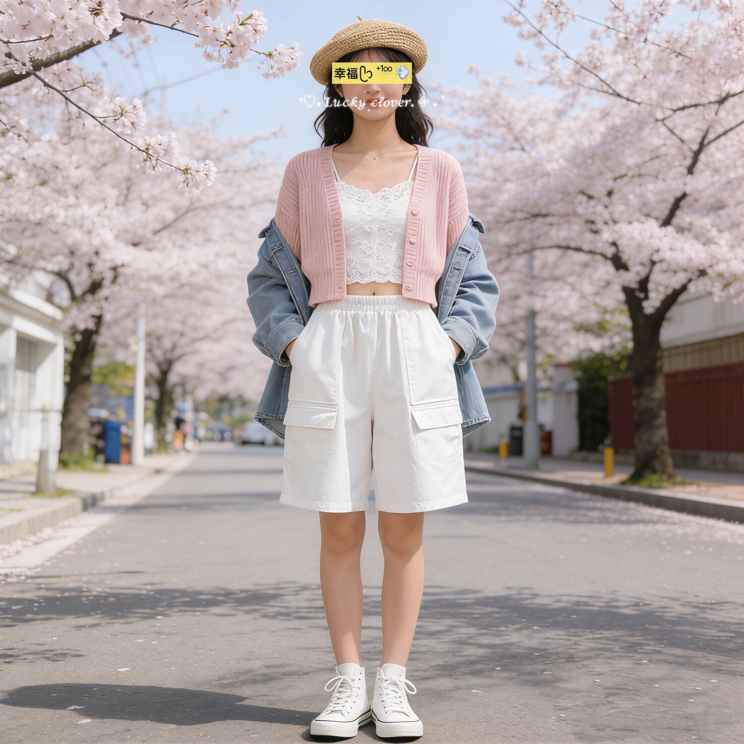 日系复古休闲文艺中性工装中裤短裤女夏CITYBOY