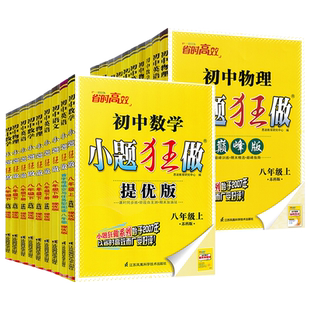 2025春季小题狂做提优版巅峰版语文数学英语物理化学七八九年级上下册苏科789年级江苏版同步课时作业学霸初中必刷题苏教恩波教育