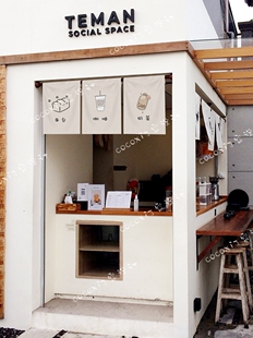 奶茶店短帘烘焙装饰帘旗咖啡冷饮甜品小吃厨房门帘定制魔术贴挂帘