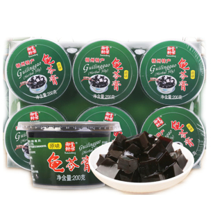 满3件包邮梧州御轩堂龟苓膏果冻200g*6碗古法原味甜品奶茶材料