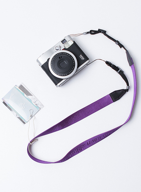 Shounenn原创潮牌紫色相机带摄影背带单反微单挂绳挂脖肩带卡片机