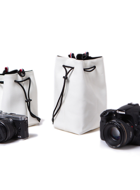 shounenn相机斜挎防摔单肩包微单适用于佳能m6 m50收纳便携水桶包