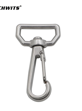 RICHWITS 不锈钢方环万向钩 背包扣 织带弹簧钩 箱包配件