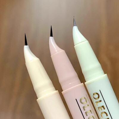 xixi万向眼线笔弯尖极细速干弯头眼线液笔防水不晕染画下睫毛新手