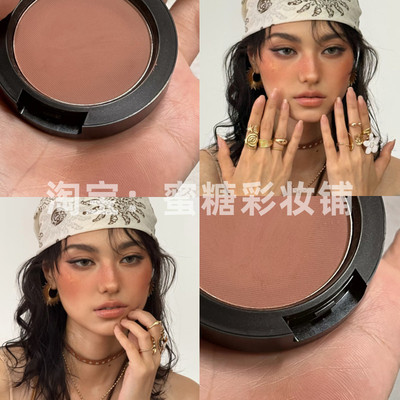 混搭真的绝了 海岛妆结合波西风适合钝圆脸 亚裔轻欧美土橘咖腮红