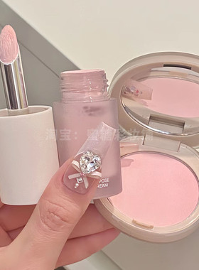 粉嫩嘭感少女肌我的提亮CP赢麻了M205牛奶粉腮红定妆磨皮透亮高光