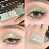 三色眼影jm01小玉 夏天在我 眼皮上艾 梦薄荷梦中情绿清透女高