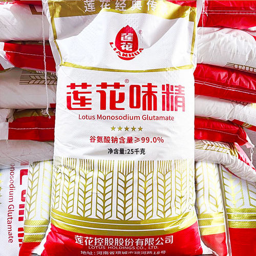 莲花味精25kg粮食酿造无盐味精40目颗粒50斤增鲜调味品中颗粒大袋