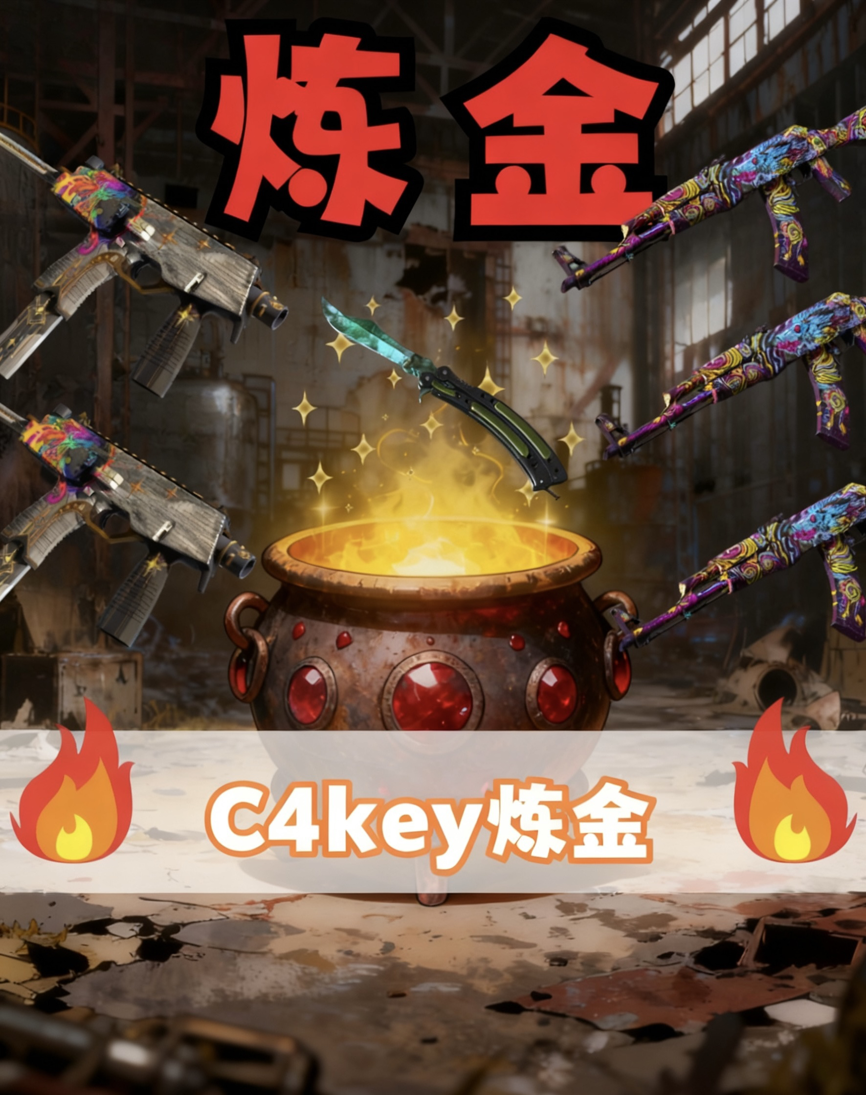 cs2汰换号/五合一/梦魇/伽玛/光谱/蝴蝶刀/爪子刀m9材料锻刀大赛