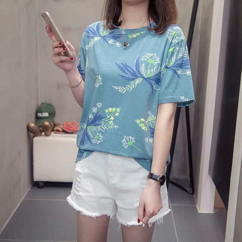 大码女装2019新款春夏装短袖T恤胖妹妹爱适合胖女人穿的打底衫|msdalam kategori Butik wanita / wanita, wanita saiz besar - dari Buy2taobao.com untuk memberikan perkhidmatan ejen Taobao profesional membeli