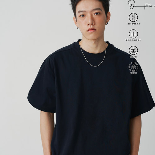 Nothwes 25ss肩部拼块抽绳T恤匹马棉索罗娜抗菌凉感短袖