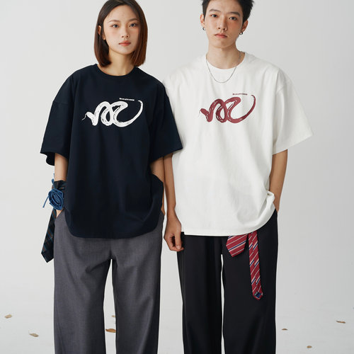 索罗娜匹马棉25蛇年限定系列T恤