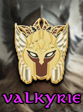 维京女战神瓦尔基里头盔徽章北欧神话胸针viking valkyrie pin