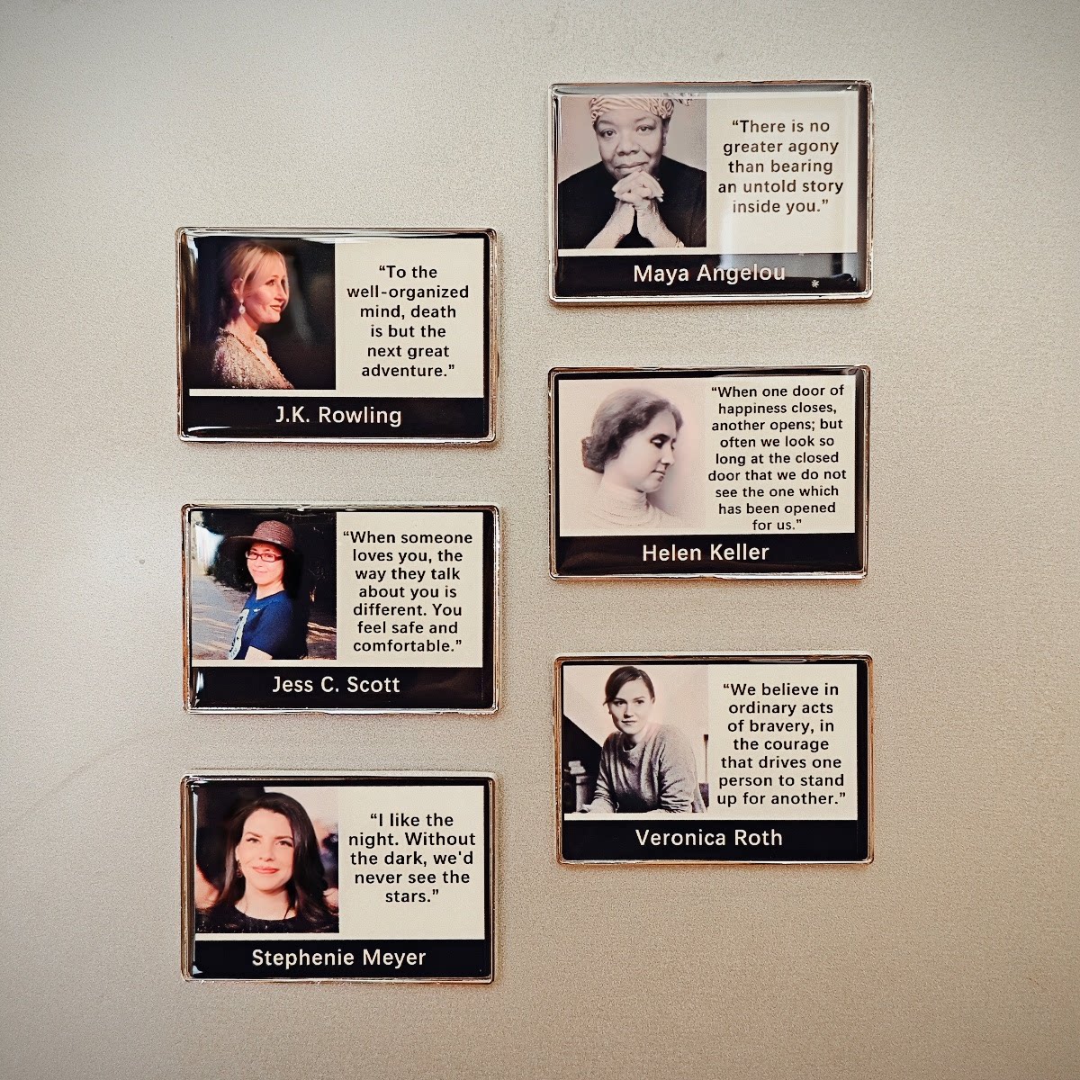 王尔德名言金属冰箱贴乔布斯徽章名人语录格言周边英语文学句子