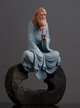 陶瓷客厅玄关会所新中式风老子像