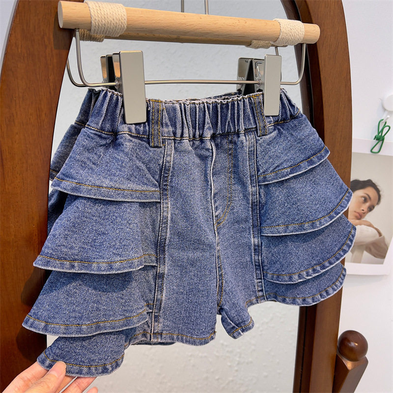 2025夏季新款女童牛仔蛋糕短裤韩版儿童时尚百搭宝宝洋气薄款裙裤,童装/婴儿装/亲子装,裤子,淘宝优惠券,粉丝福利购,淘宝优惠卷
