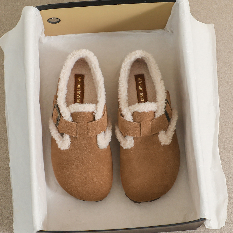 毛毛鞋棉鞋休闲女鞋子大码414243