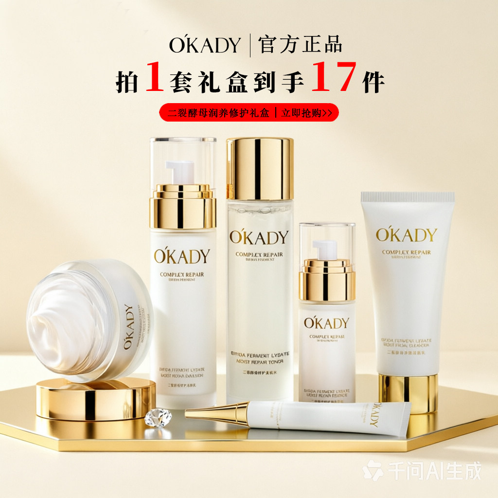 O′KADY二裂酵母滋润套装正品