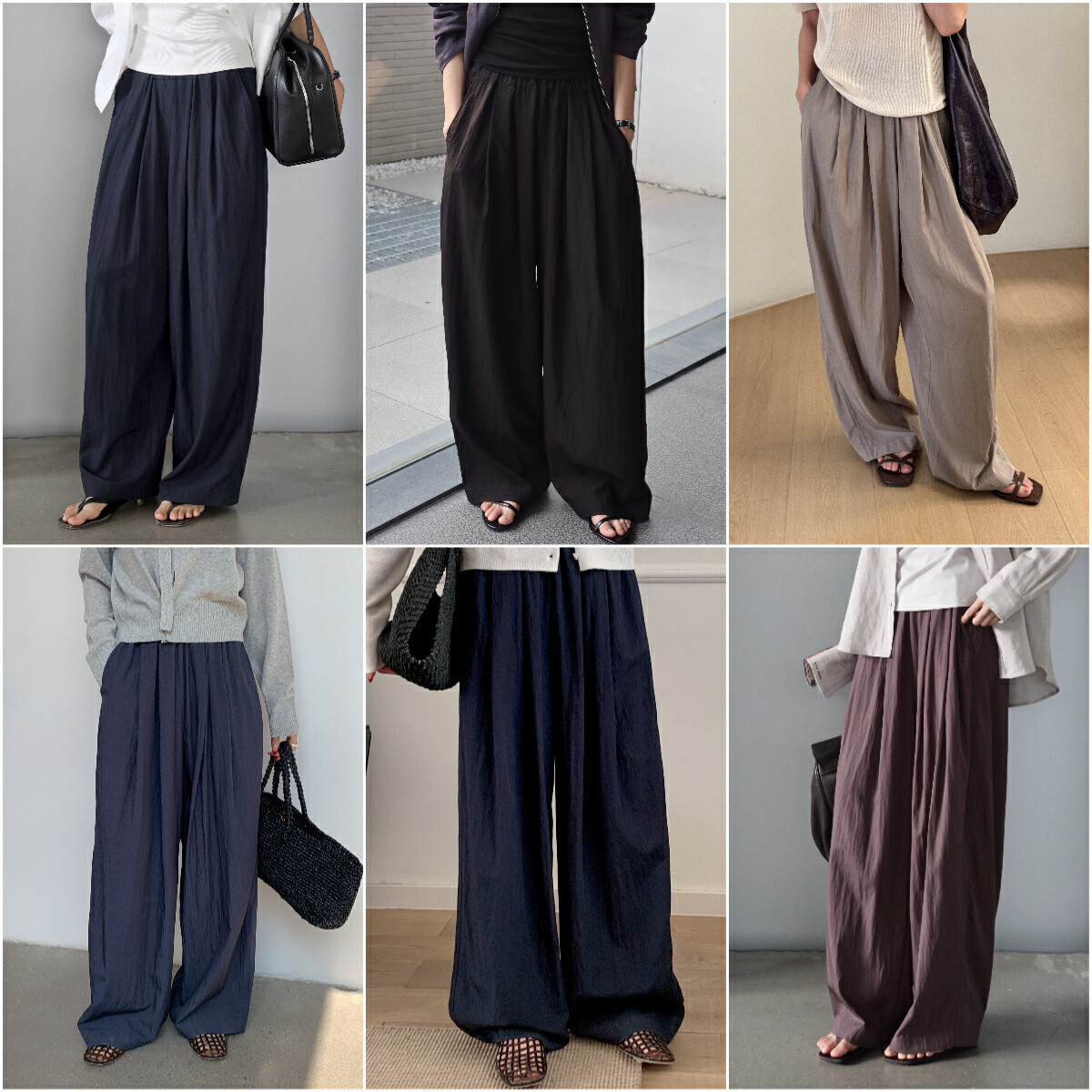 CLEANSPACE褶皱阔腿裤女2025夏季爆款高腰垂坠感直筒拖地裤53350