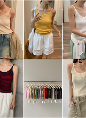 CLEAN SPACE木兰冰丝背心吊带女夏季爆款修身内搭无袖上衣51733