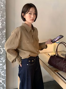 CLEAN SPACE-26早春简约宽松百搭通勤休闲早春上新衬衫59135