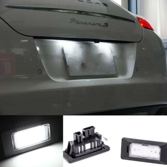 帕娜梅拉Panamera 970帕拉美拉 帕拉梅拉LED牌照灯后车牌灯总成