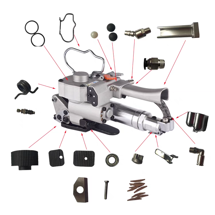 气动打包机配件大全拉紧轮切刃倒带按钮