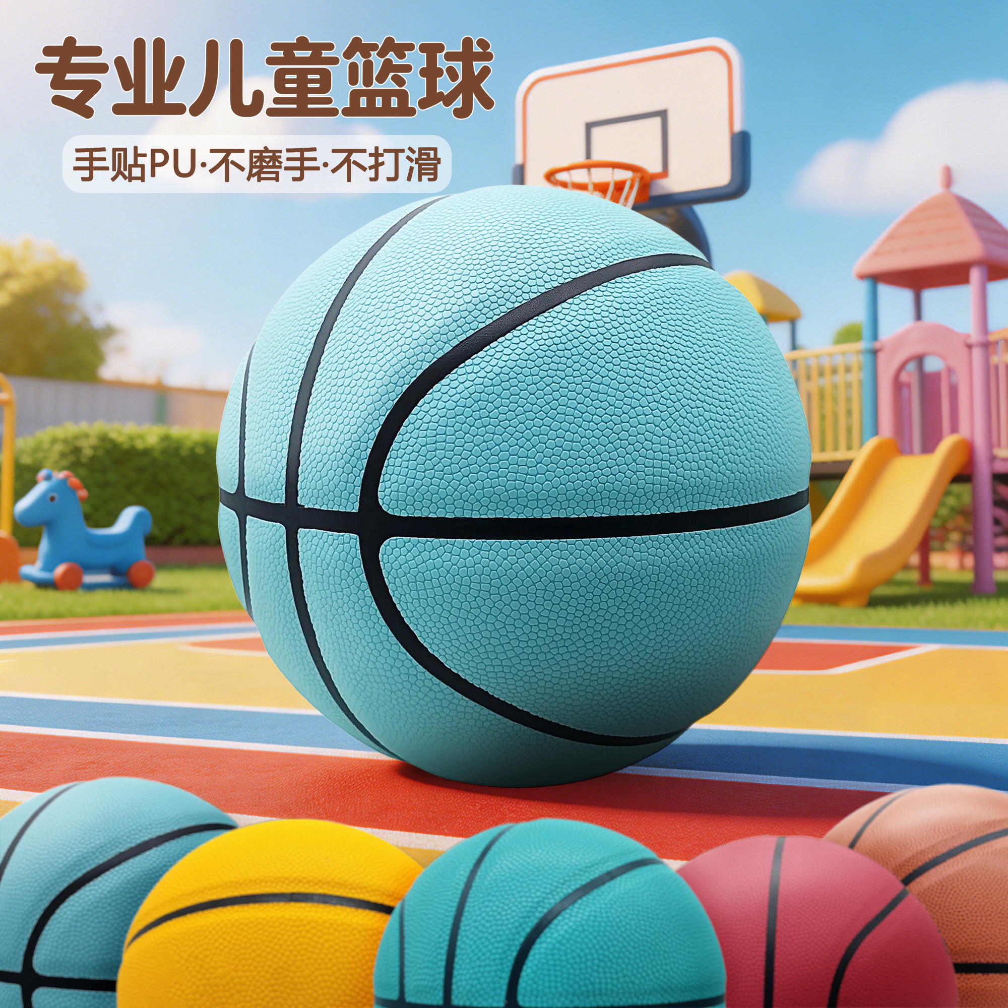 篮球儿童幼儿园专用刻名字4号5号小学生体能训练专业蓝球6号五号7