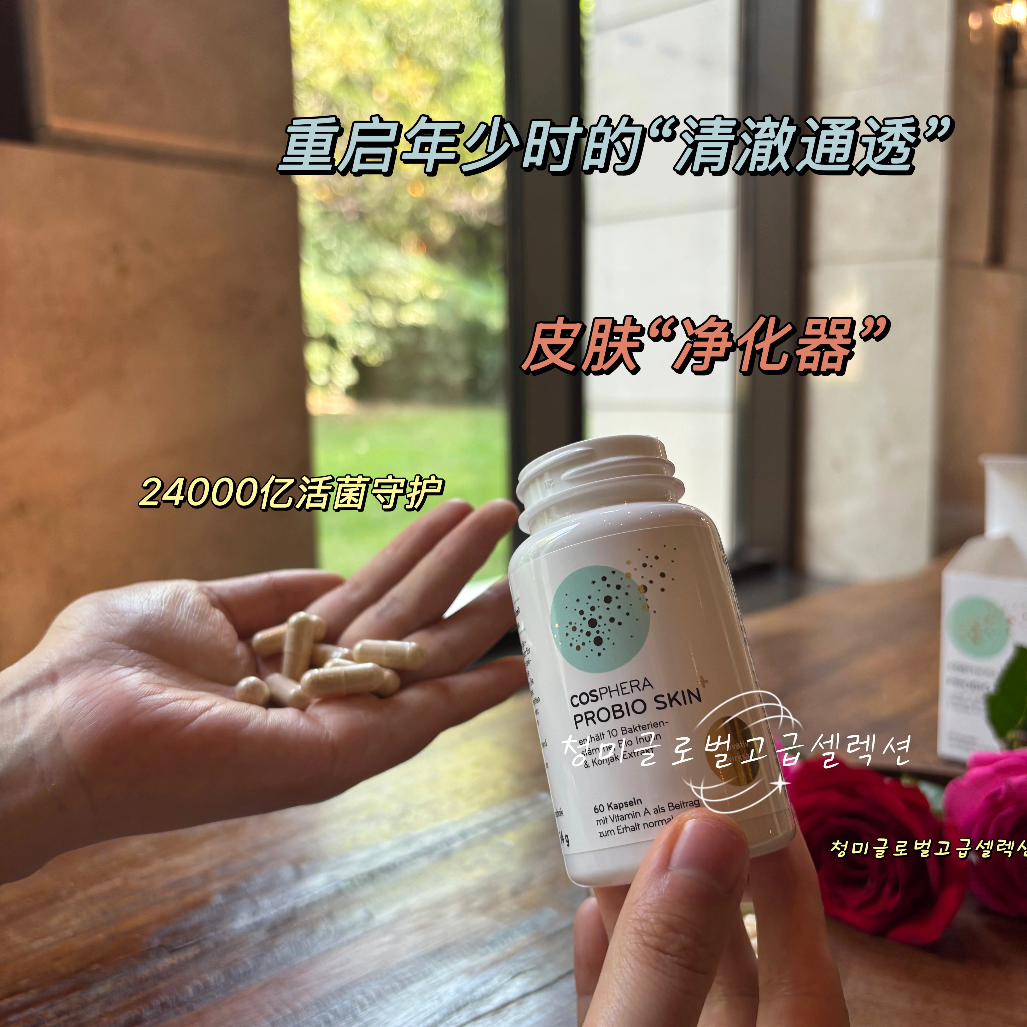 德国cosphera科氏芙拉净肤益生菌胶囊60粒