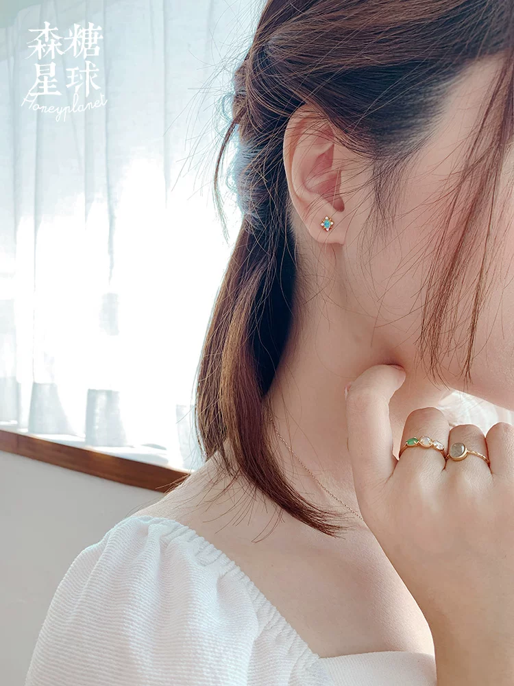 [Morikan Planet | Light Jewelry] Таинственное магическое зеркало фантазийное изображение Опа ретро дворец 925 Tremella Tremella Tremella 3380