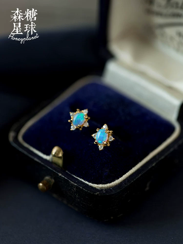 [Morikan Planet | Light Jewelry] Таинственное магическое зеркало фантазийное изображение Опа ретро дворец 925 Tremella Tremella Tremella 3380