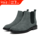 切尔西皮靴 加绒保暖棉靴男士 定制鞋 何金昌内增高男靴7CM冬季