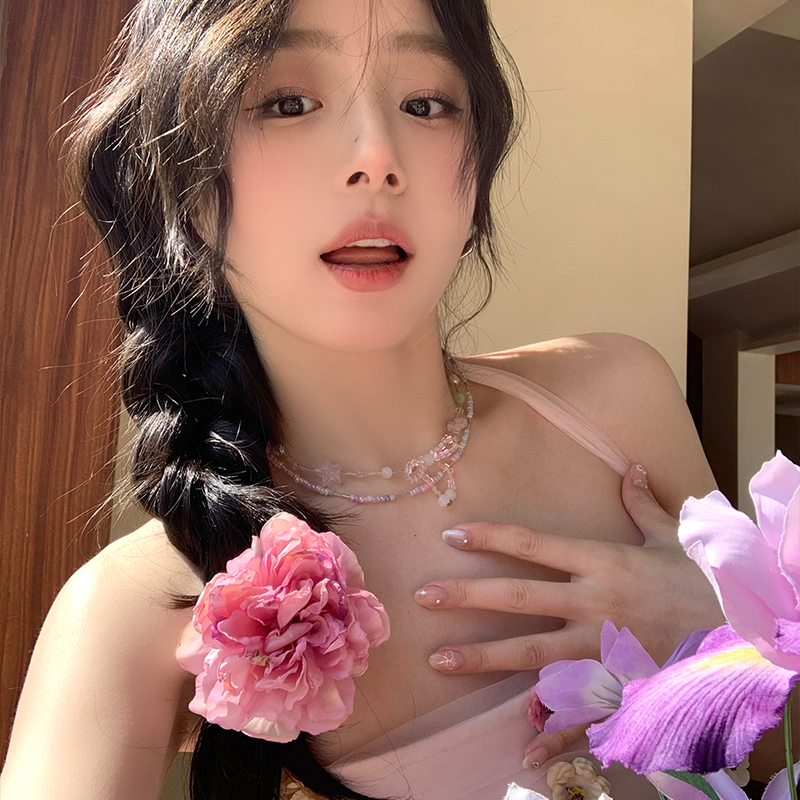 出游氛围感~仙仙牡丹花发夹