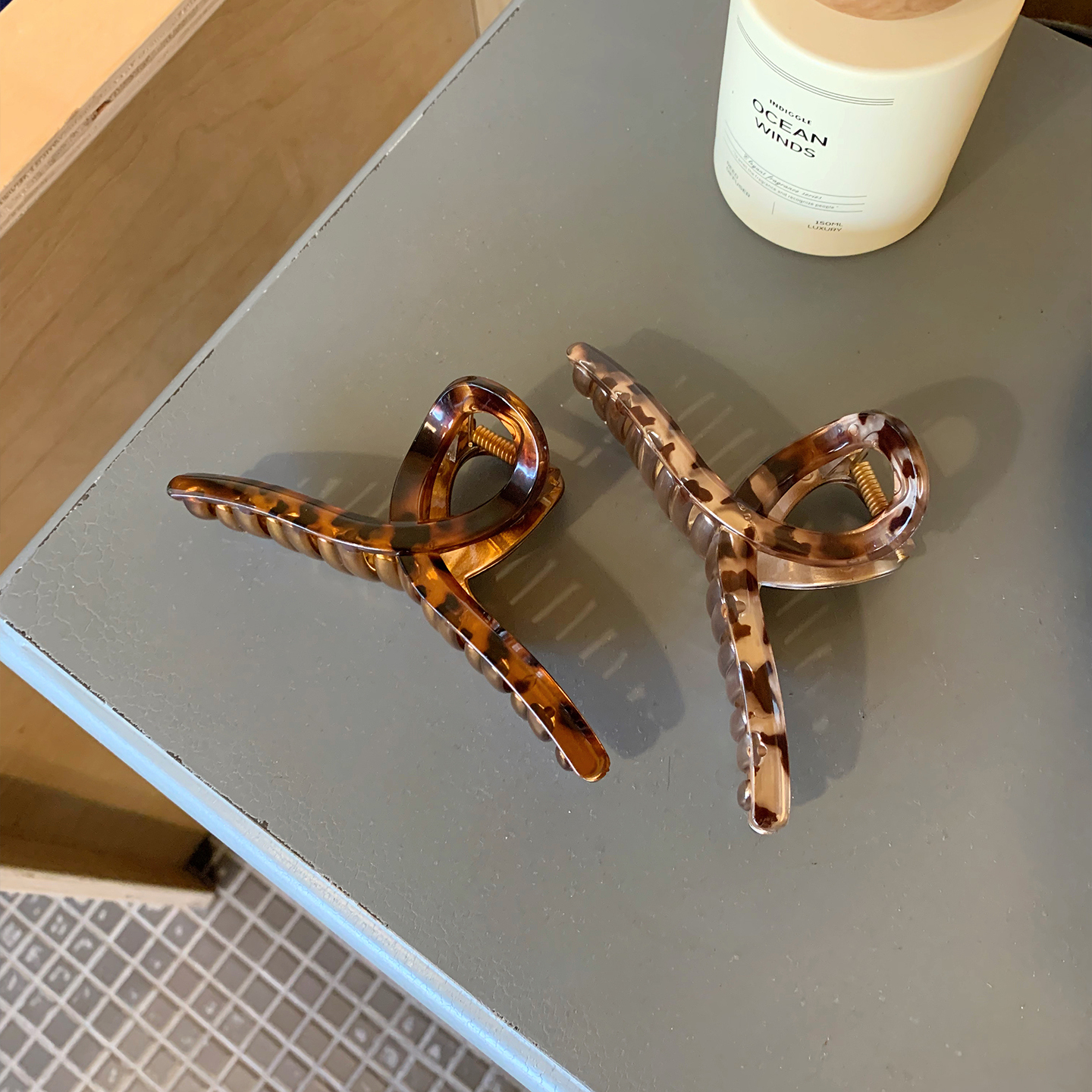 入秋刚需~美拉德系豹纹抓夹