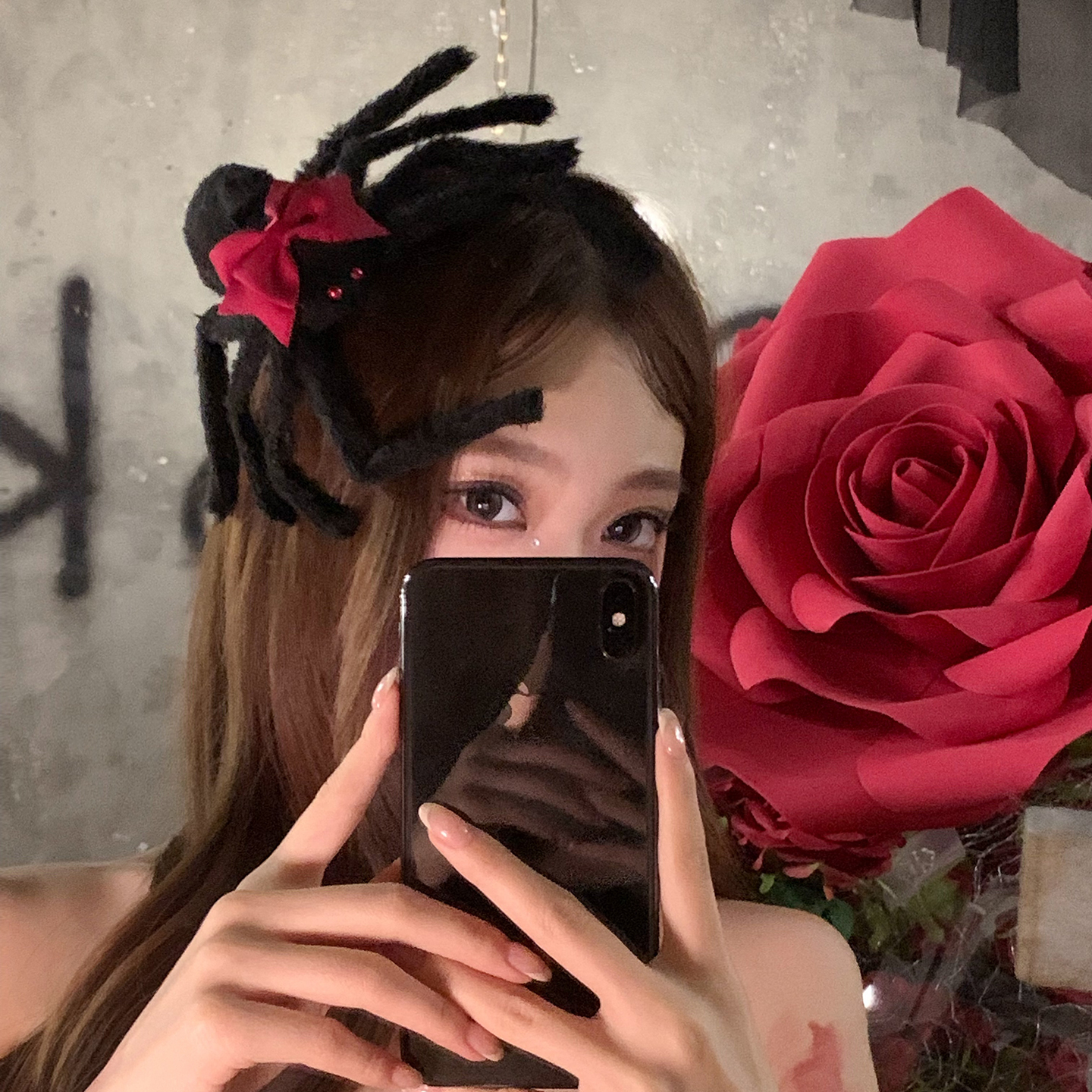 尸液浸网小蜘蛛吐丝发夹