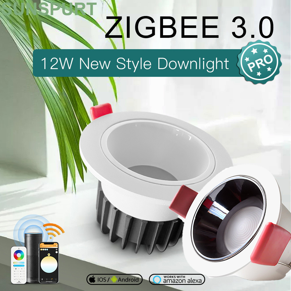 涂鸦Zigbee3全彩筒射灯智能RGBCW