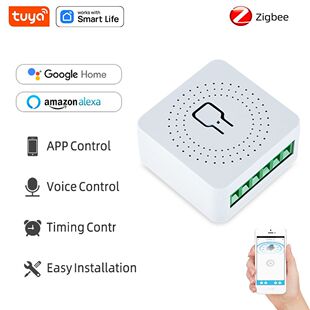 涂鸦ZigBee智能开关智能家居暗藏式通断器Alexa语音WiFi通断器